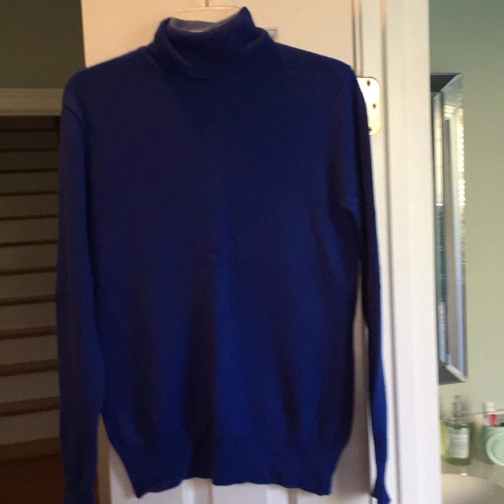 Calvin Klein Blue Wool, Cashmere Sweater size Med.